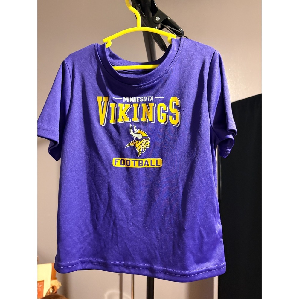 NFL Team Apparel "Minnesota Vikings" Purple Short Sleeve Shirt Sz 2T NWOT